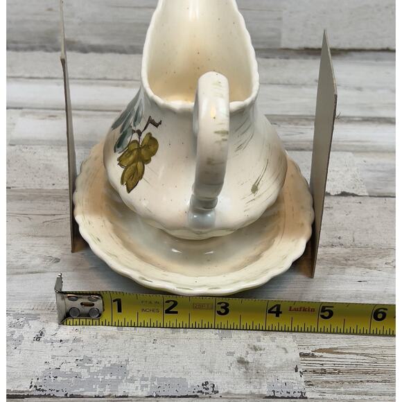 Metlox Gravy Boat Bowl Server Vernon Ware Vineyard Stoneware Pottery Vintage USA - Picture 9 of 9